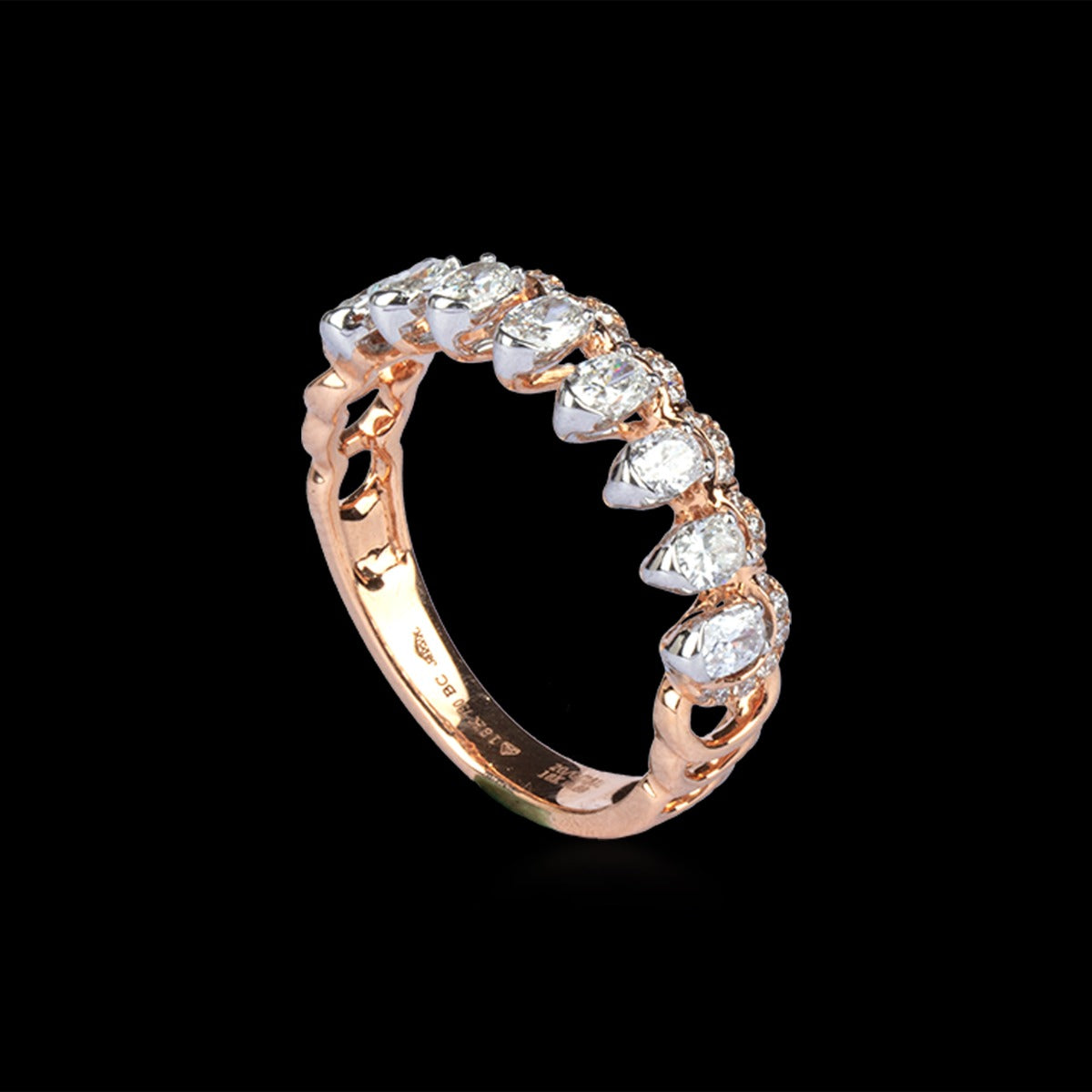 Pokey Studs Diamond Ring