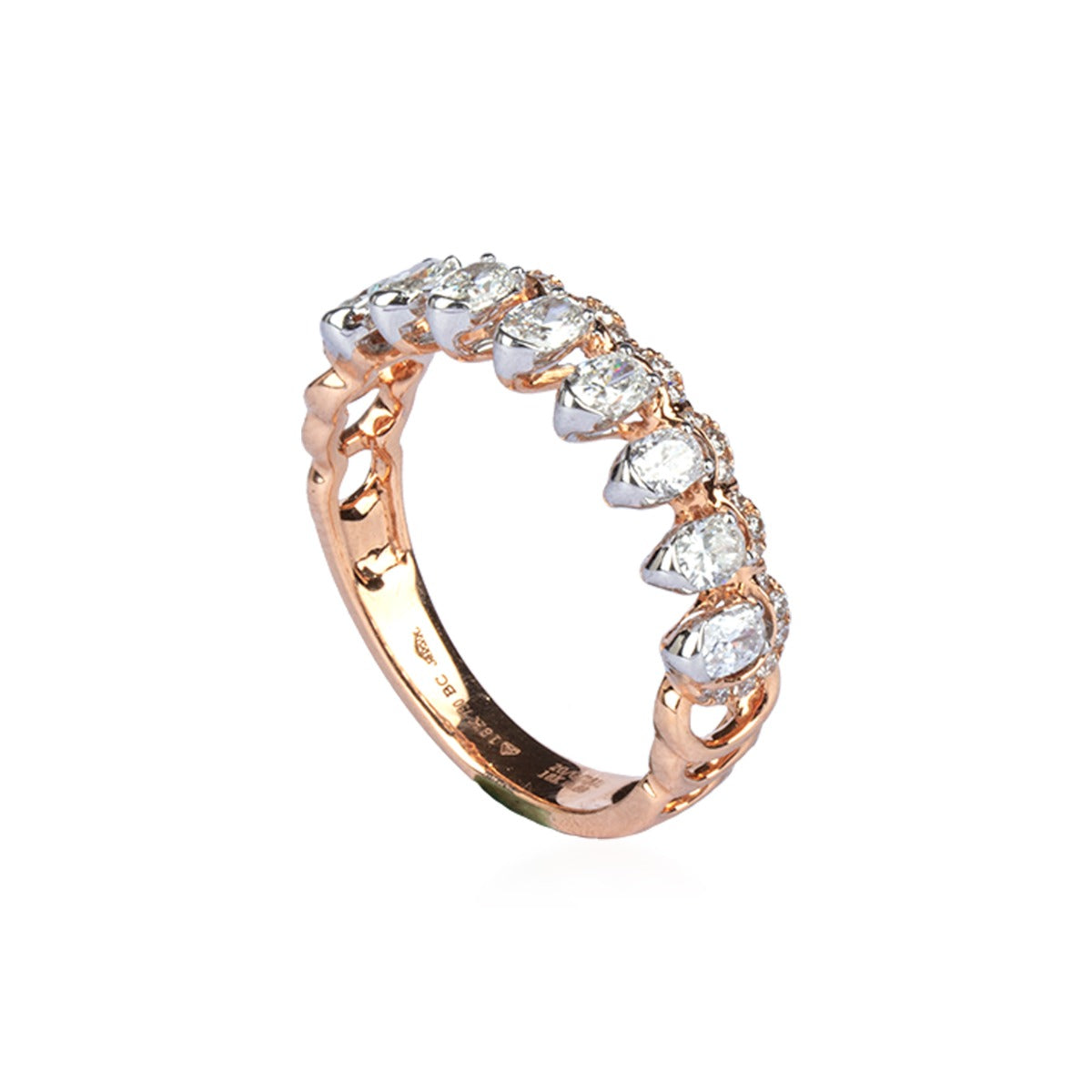 Pokey Studs Diamond Ring
