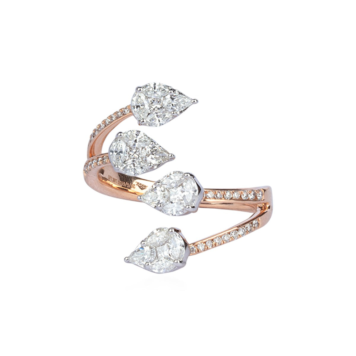 Shooting Stems Diamond Ring