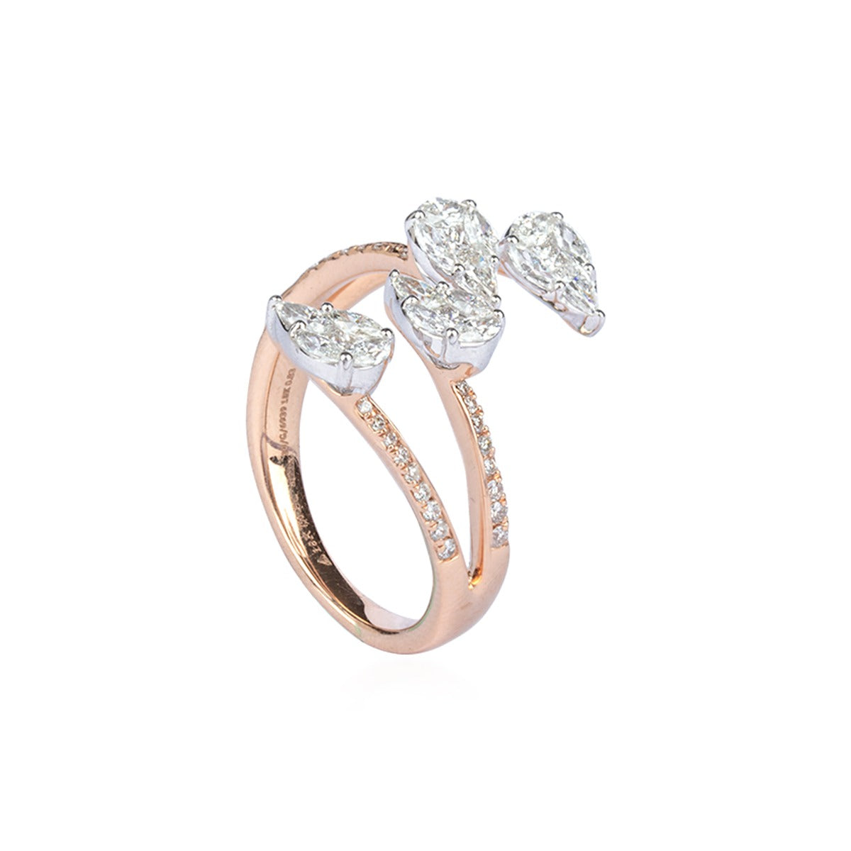 Shooting Stems Diamond Ring