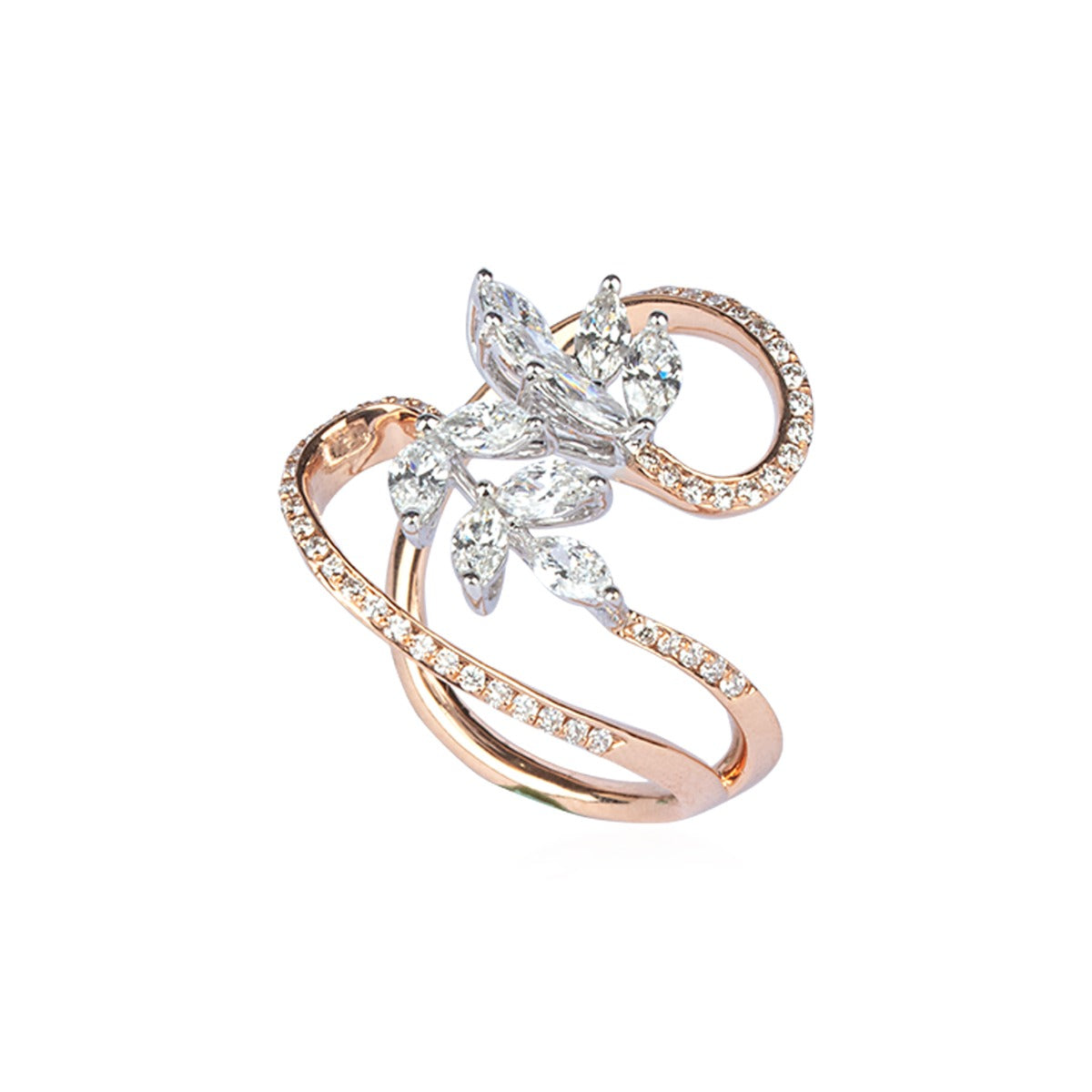 Plant Shoots Diamond Ring