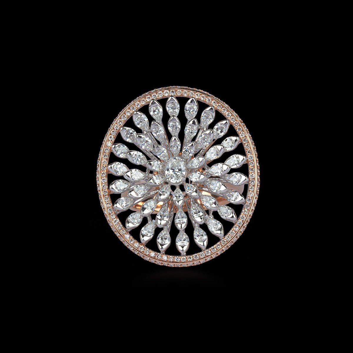 Flourish Of Stars Diamond Ring
