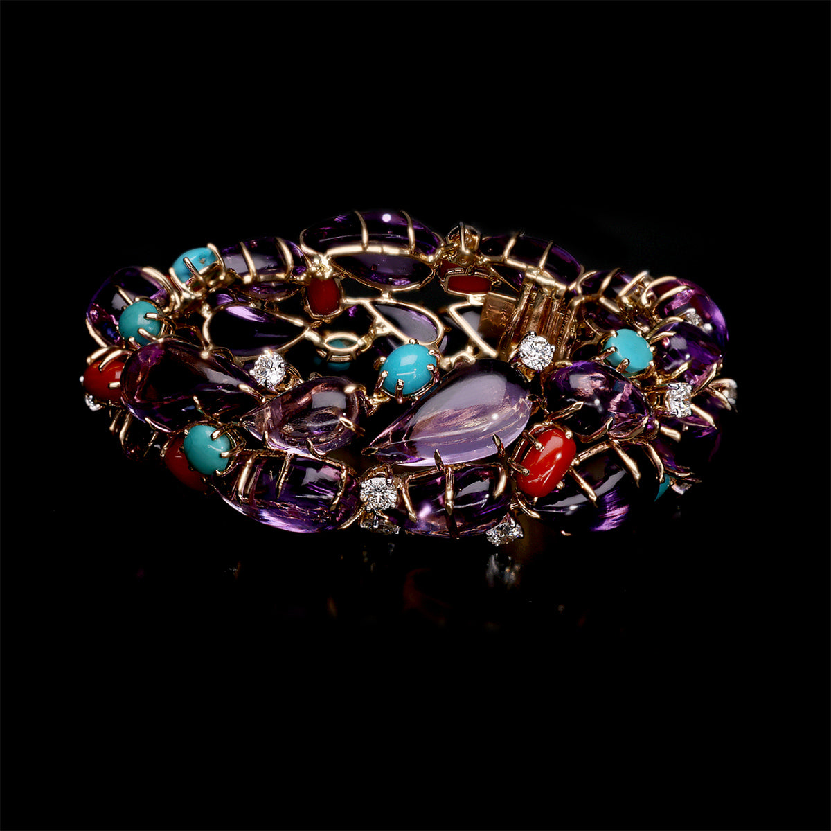 Moroccan Diamond Bangle