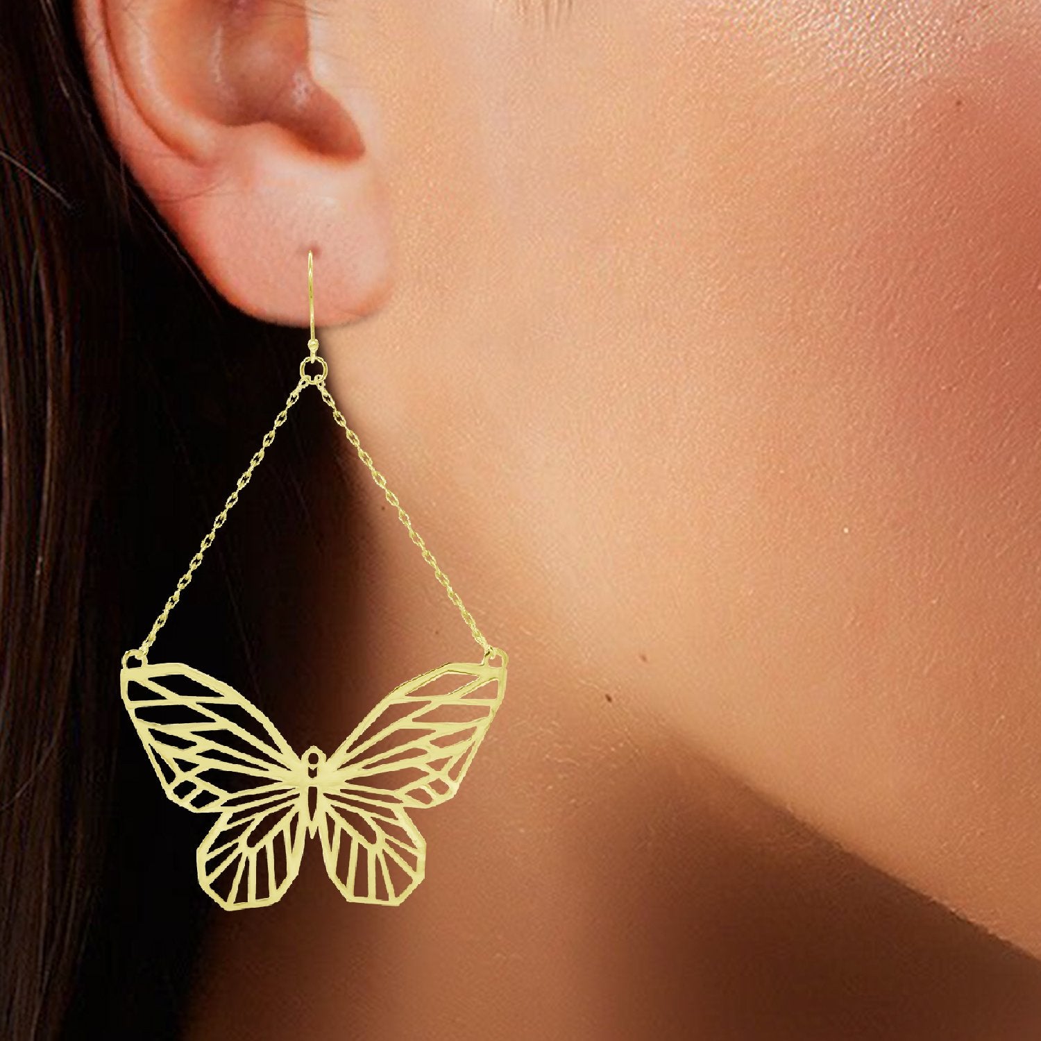 Pave Butterfly Earrings