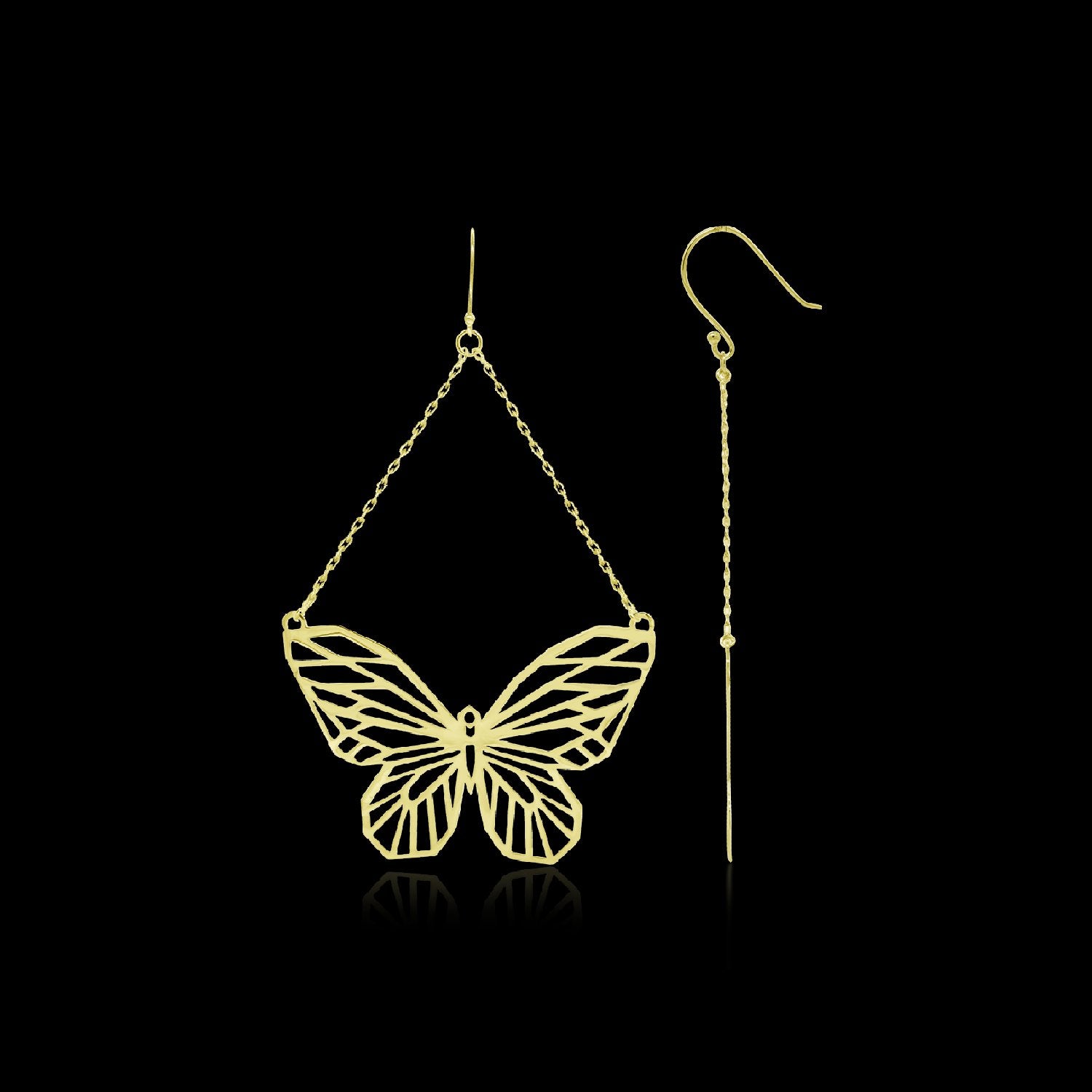 Pave Butterfly Earrings