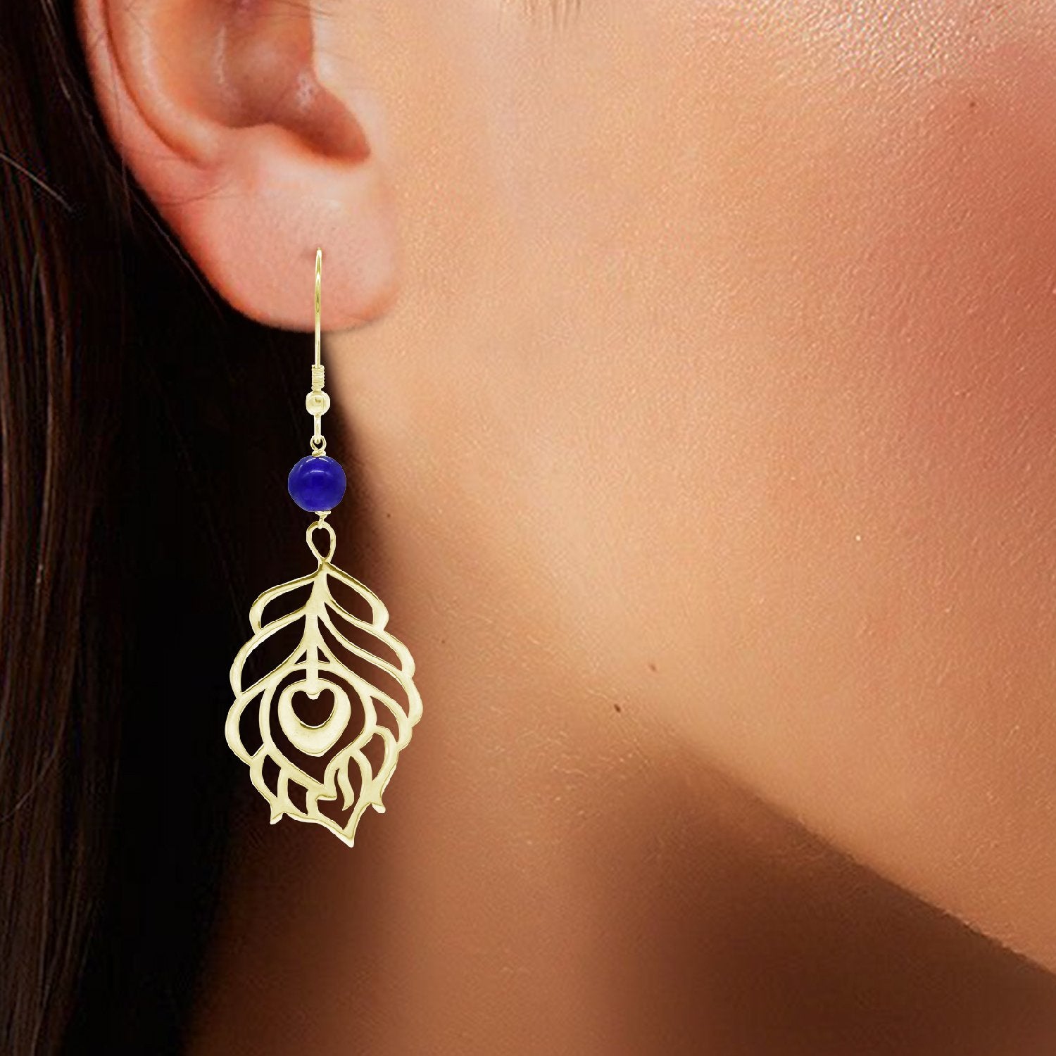 Peacock Contemporary Earrings