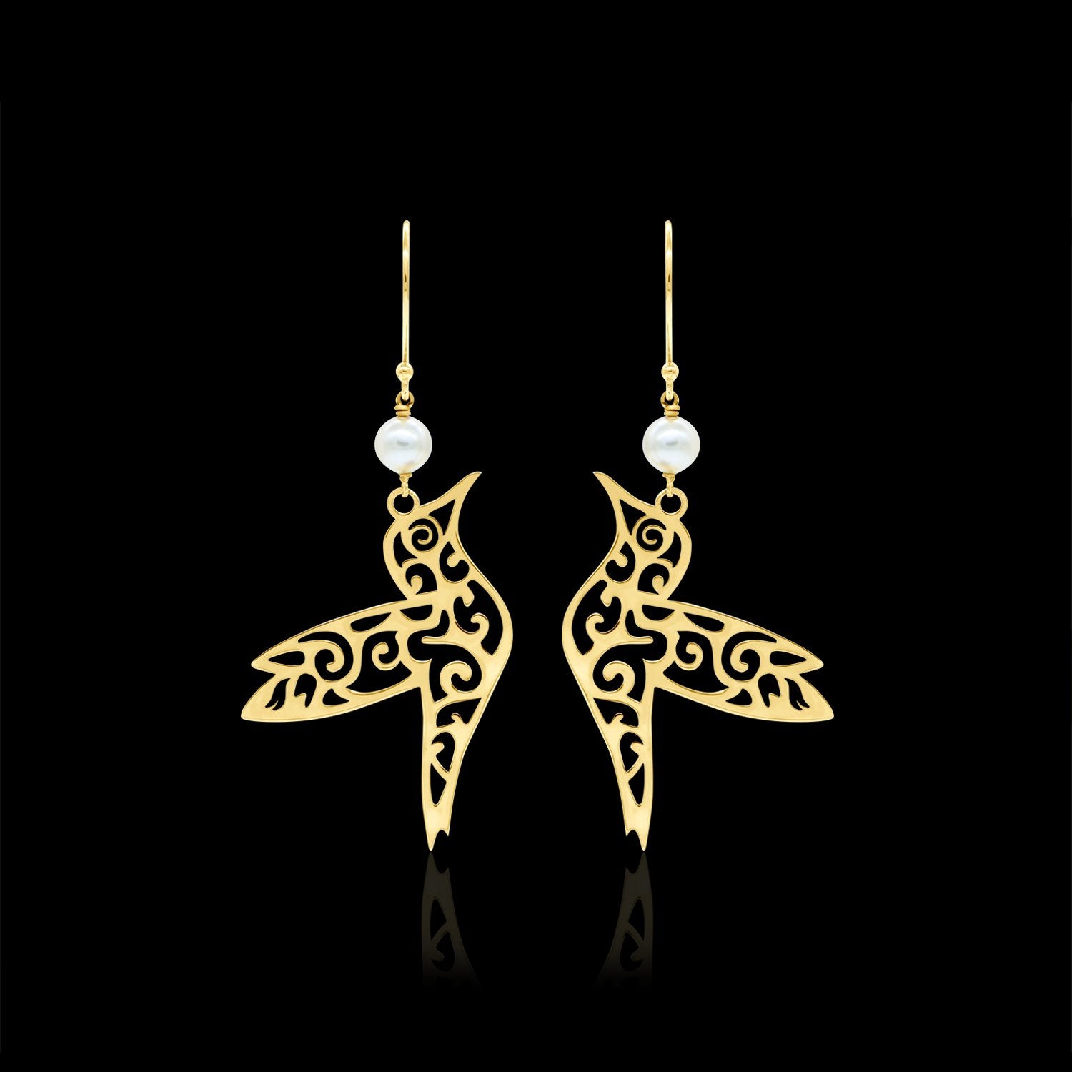 Bird Ornate Earrings