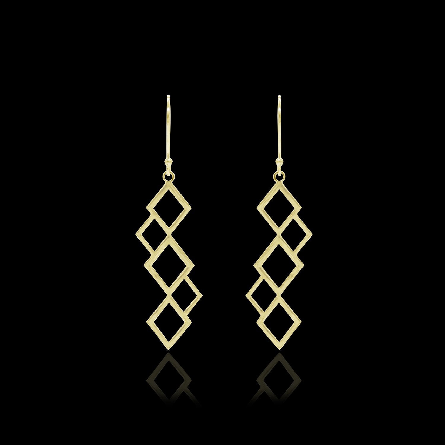Contemporary Drop Earrings