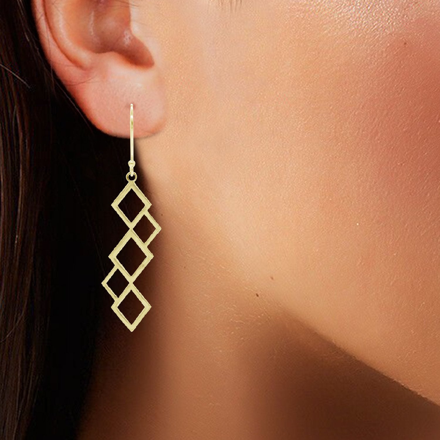 Contemporary Drop Earrings