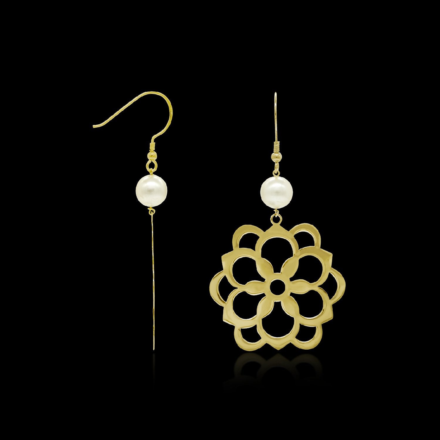 Floral Contemporary Earrings