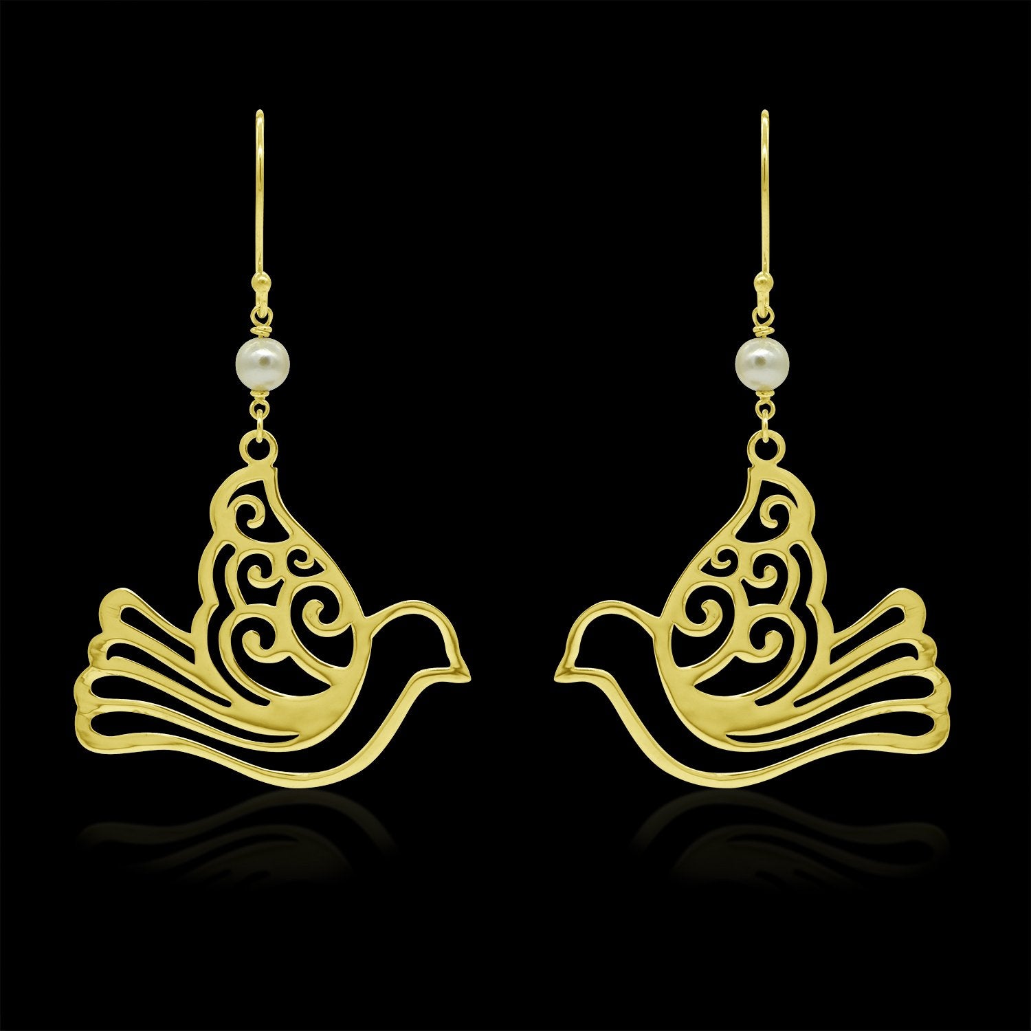 Flying Bird Drop Earrings