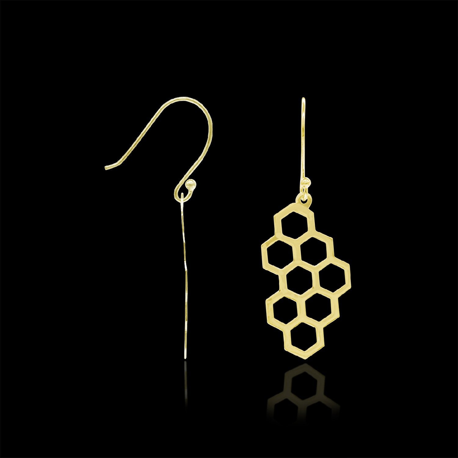 Honeycomb Drop Earrings