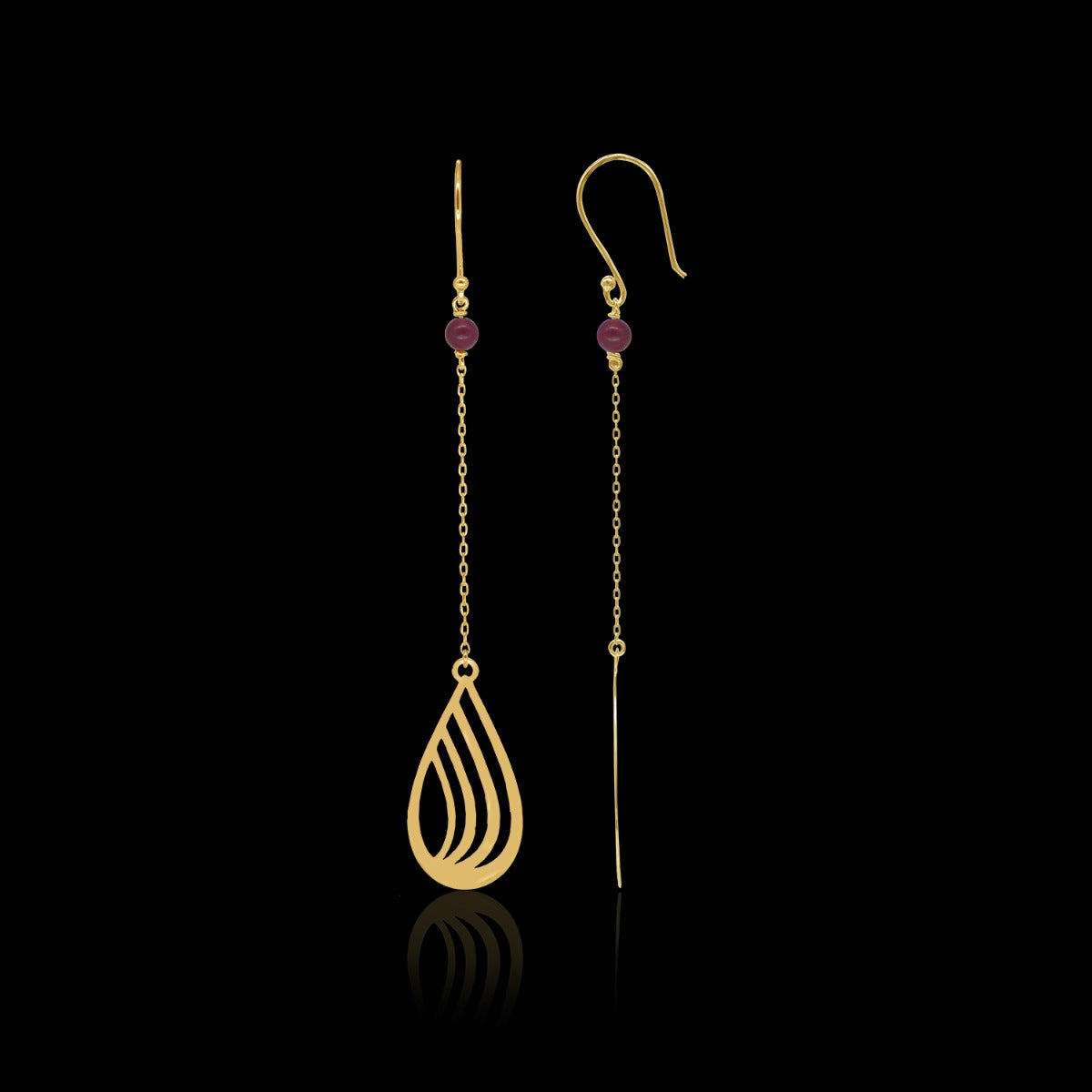Falling Drop Earrings