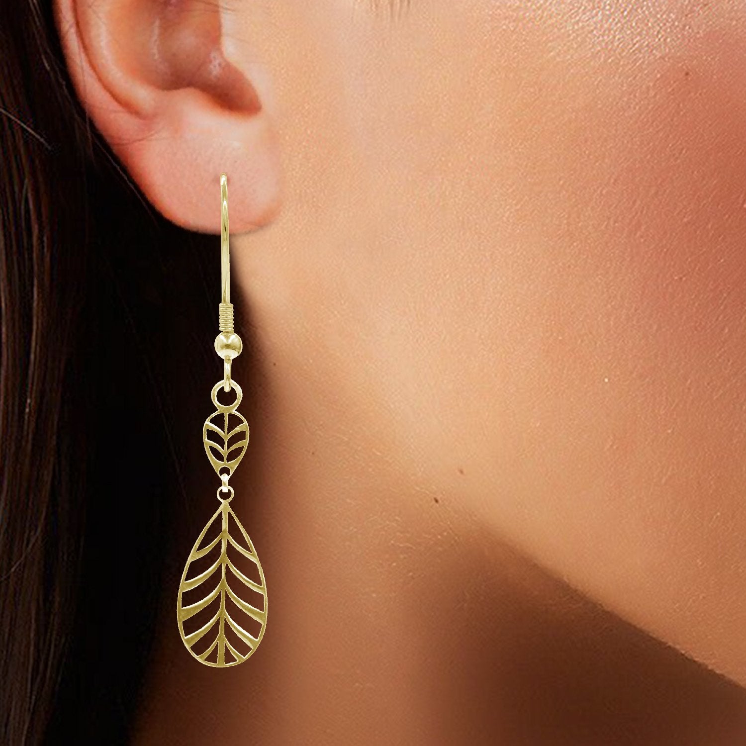 Leaf Drop Earrings