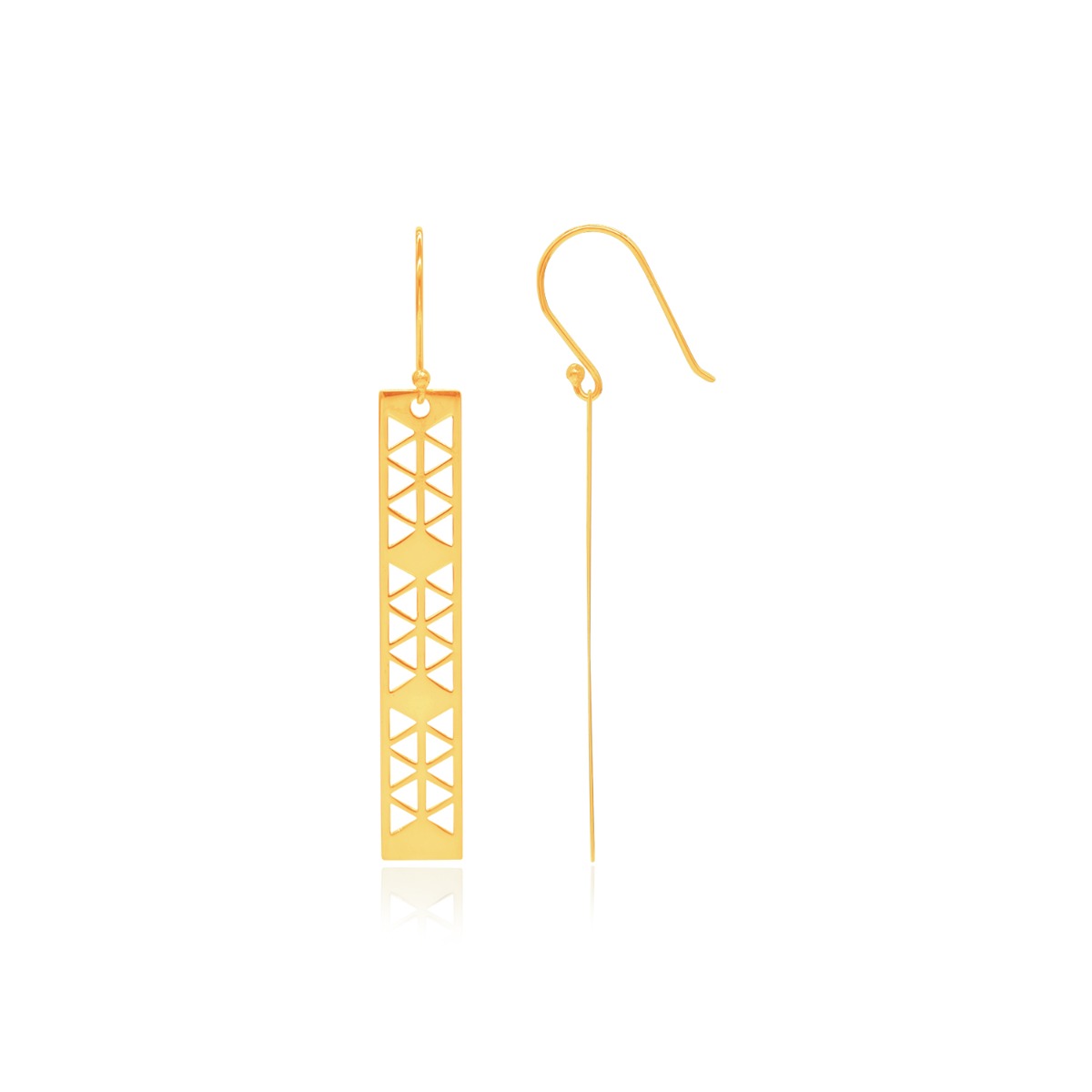 Bella Rectangle Drop Earrings
