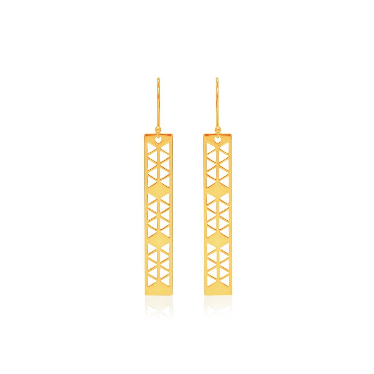 Bella Rectangle Drop Earrings