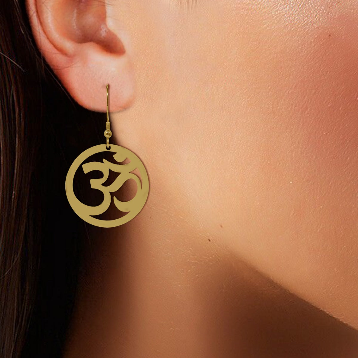 Spiritual Om Drop Earrings