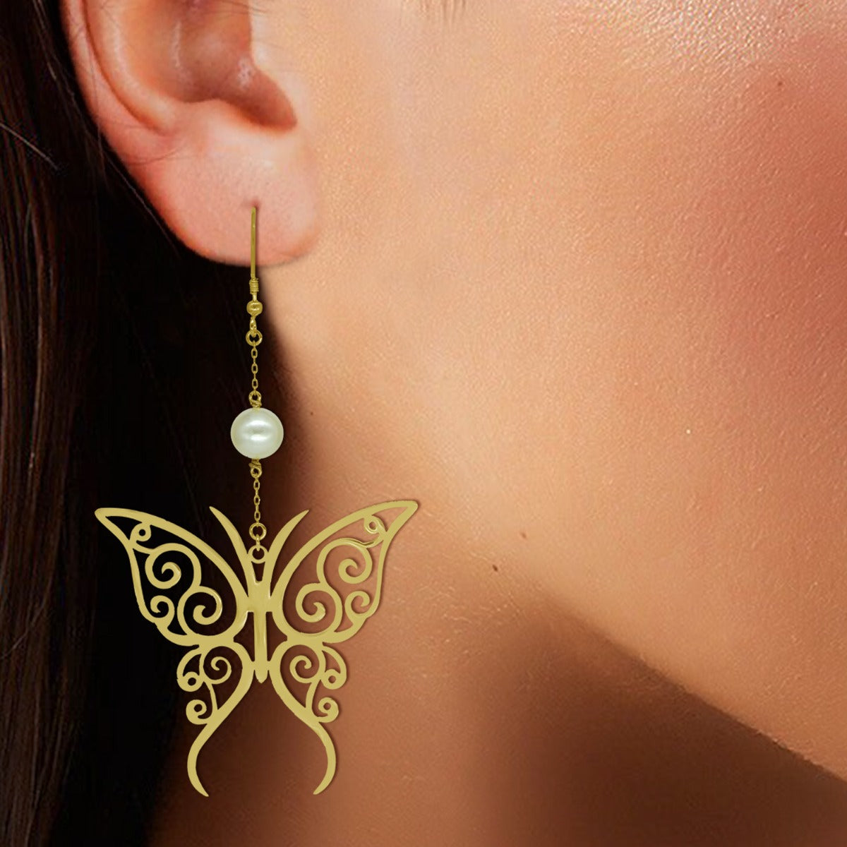 Magical Butterfly Drop Earrings