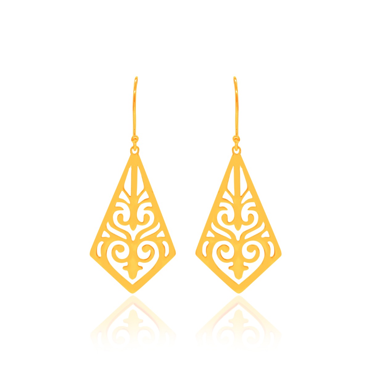Triangular Drop Earrings