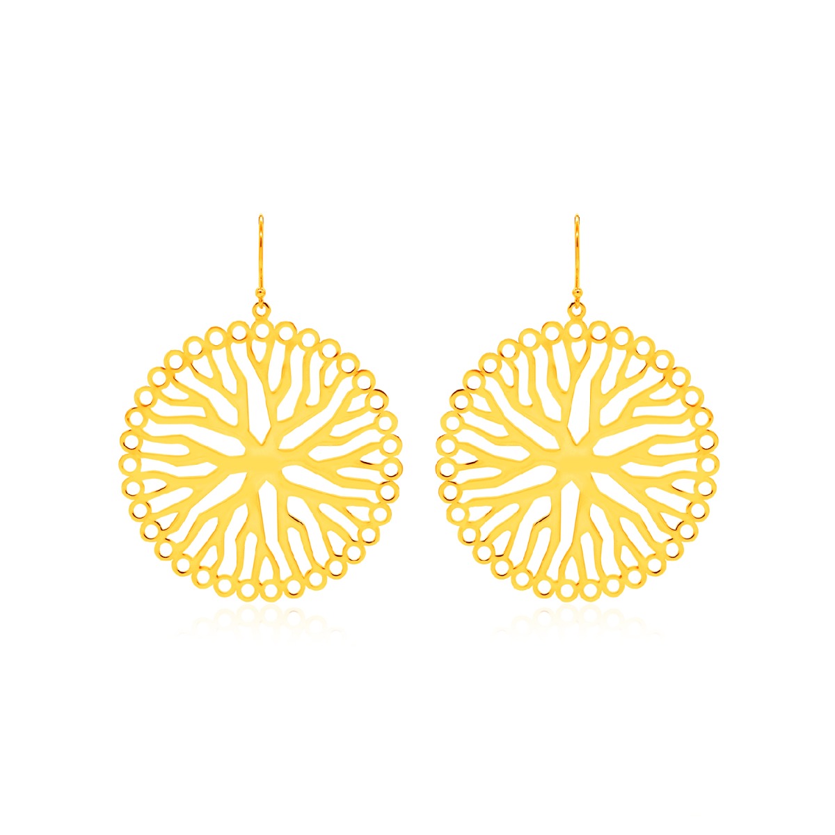 Round Isra Drop Earrings