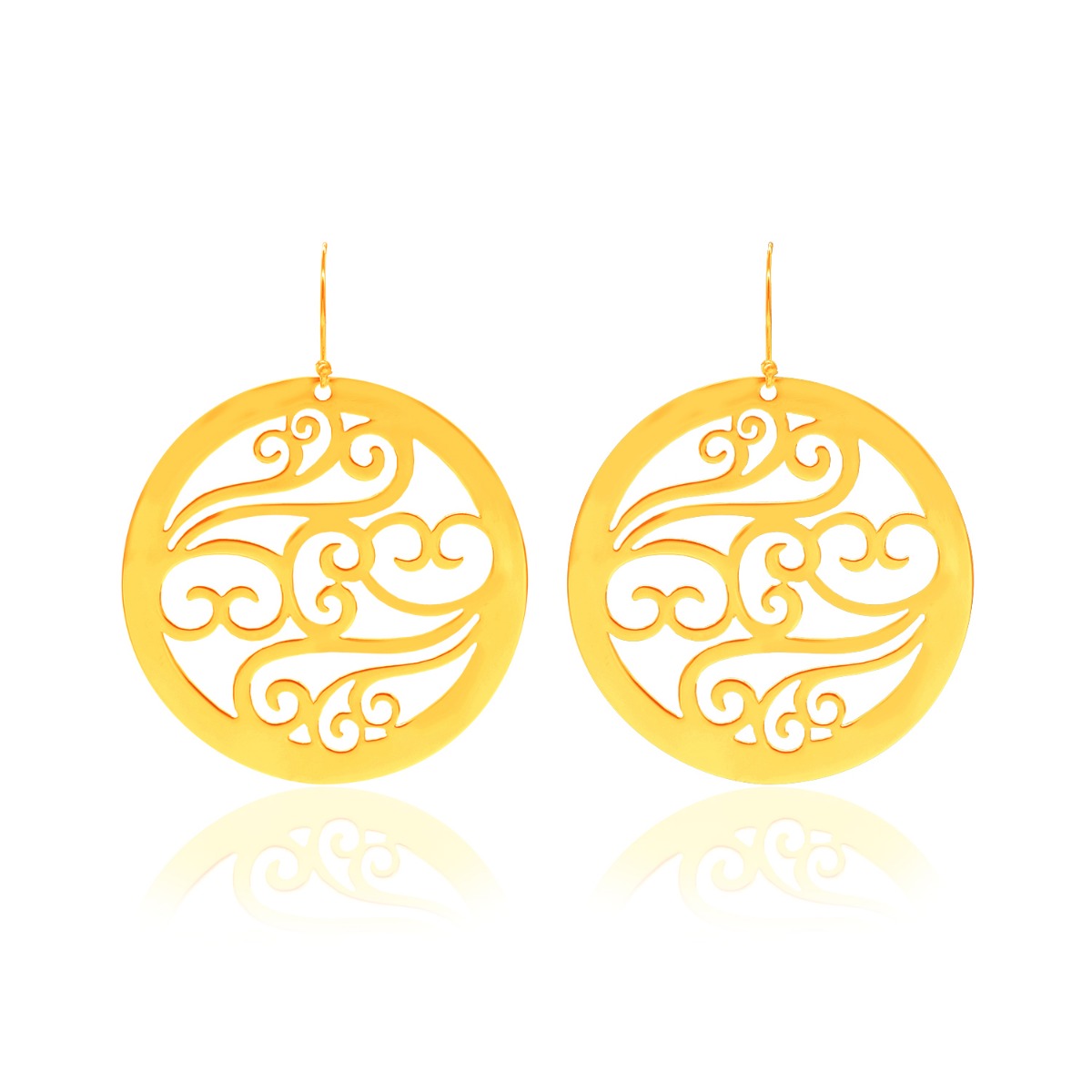 Glinting Encircled Drop Earrings