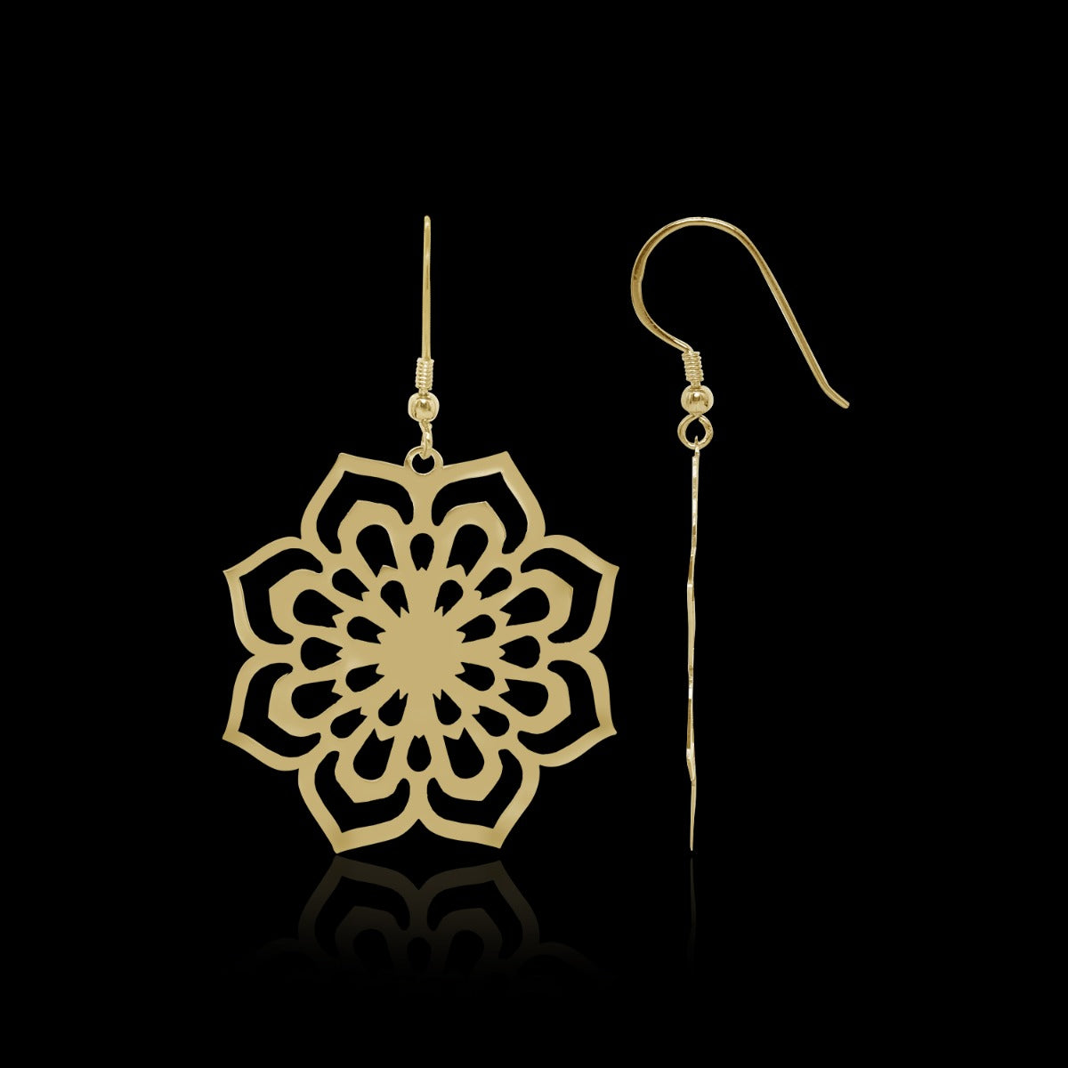 Enchanting Rose Drop Earrings