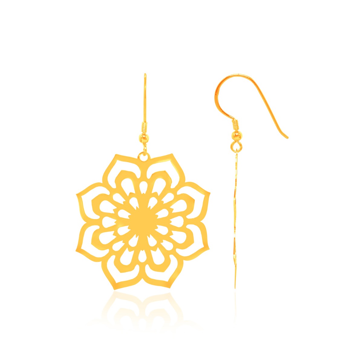 Enchanting Rose Drop Earrings