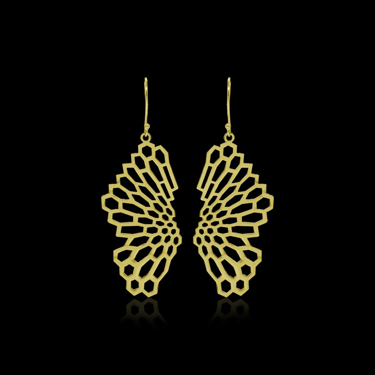 Charming Honeycomb Drop Earrings
