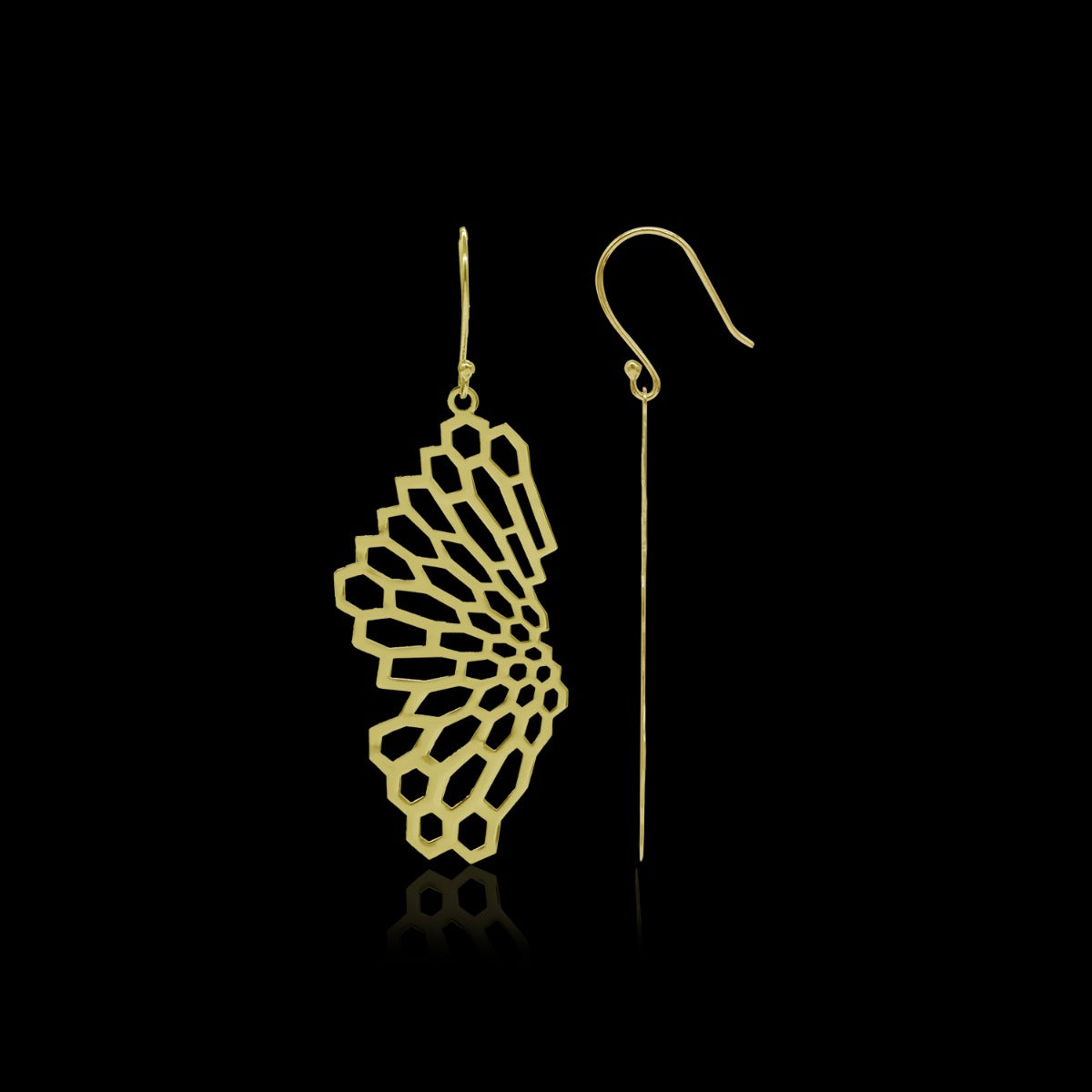 Charming Honeycomb Drop Earrings