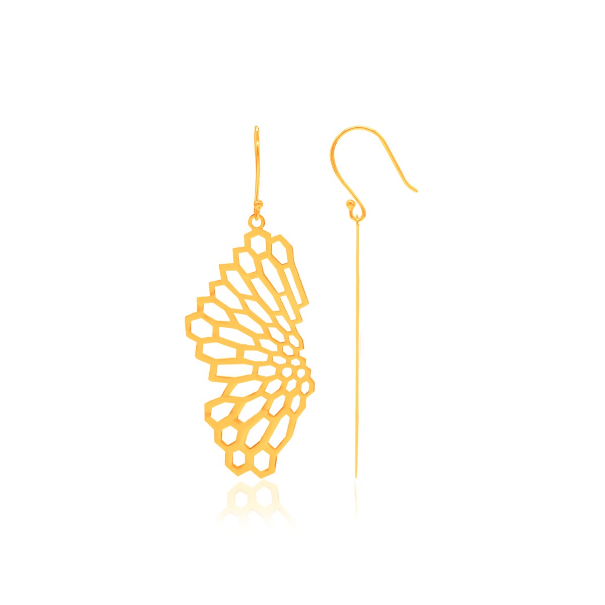 Charming Honeycomb Drop Earrings