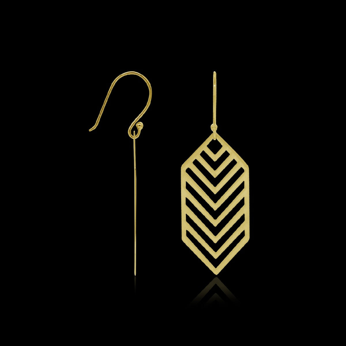 Angular Classic Drop Earrings