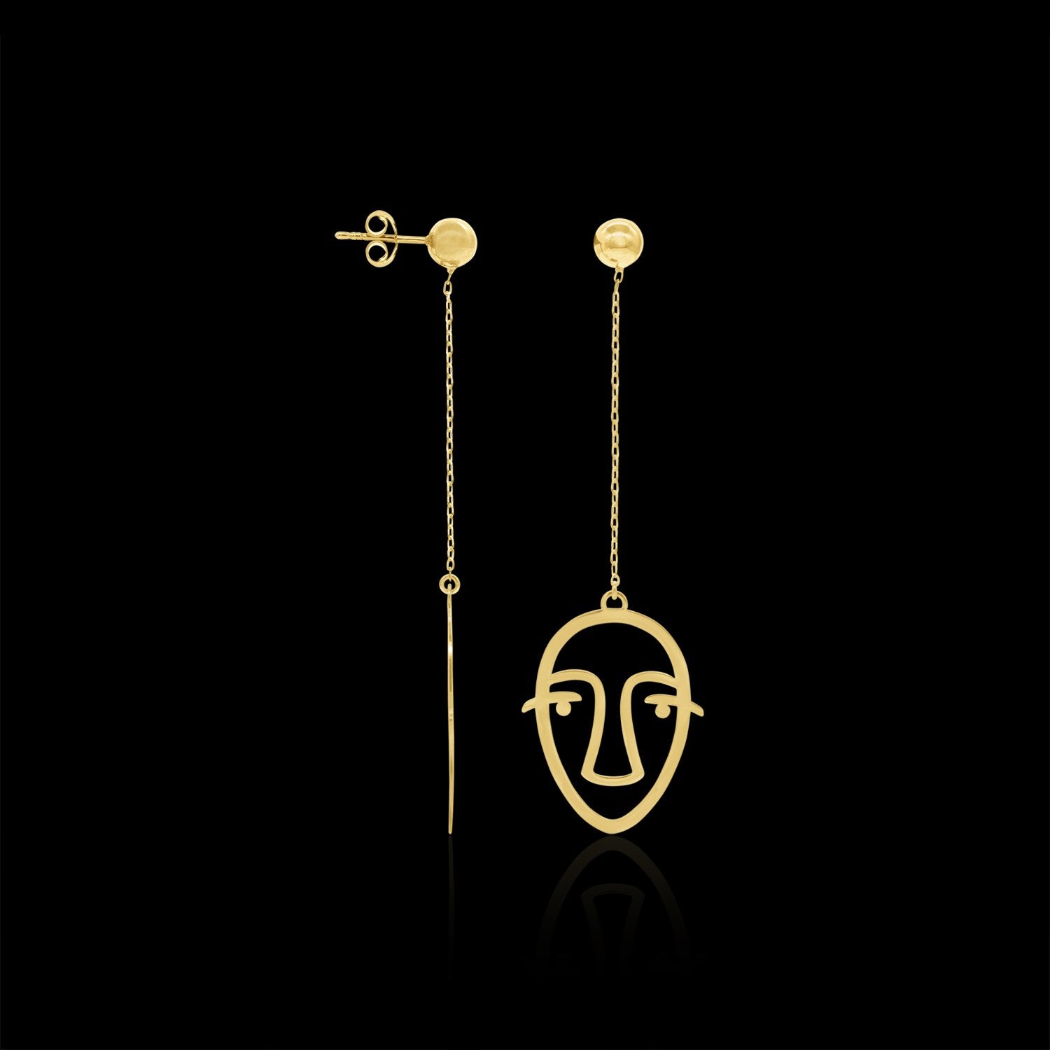 Abstract Drop Earrings