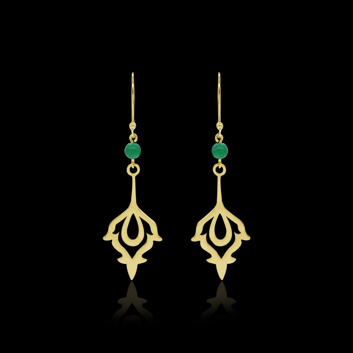 Gleaming Floret Drop Earrings
