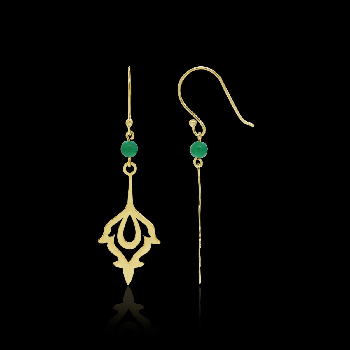 Gleaming Floret Drop Earrings