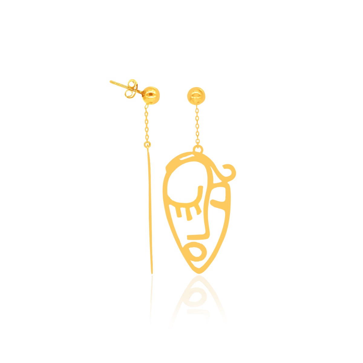 Picasso Abstract Face Drop Earrings