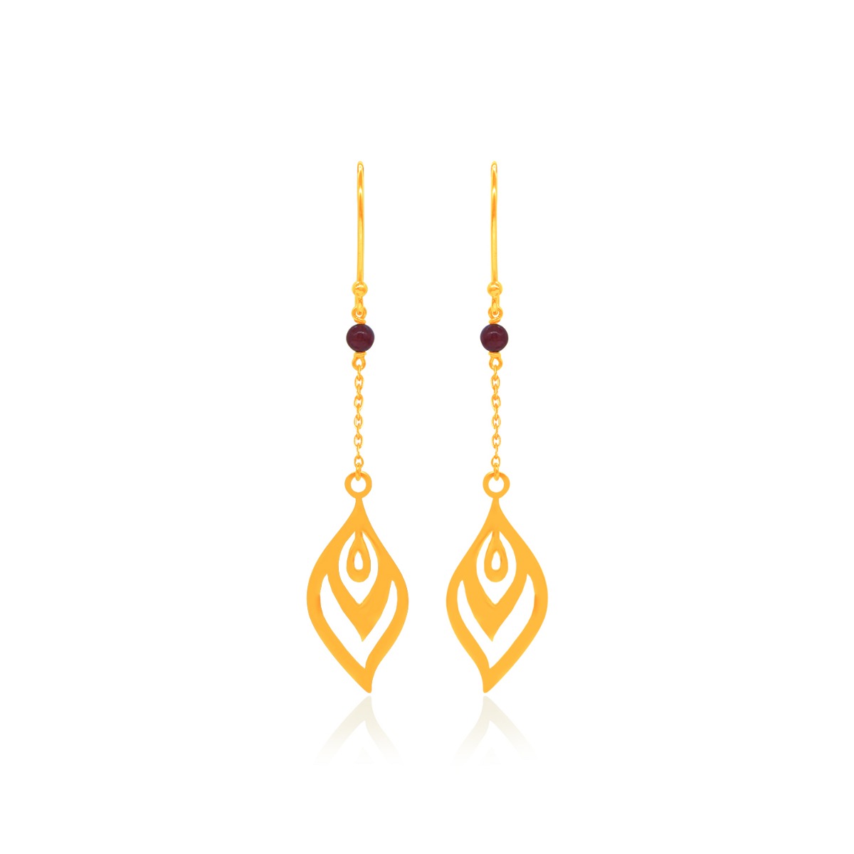 Falling Leaf Drop Earrings