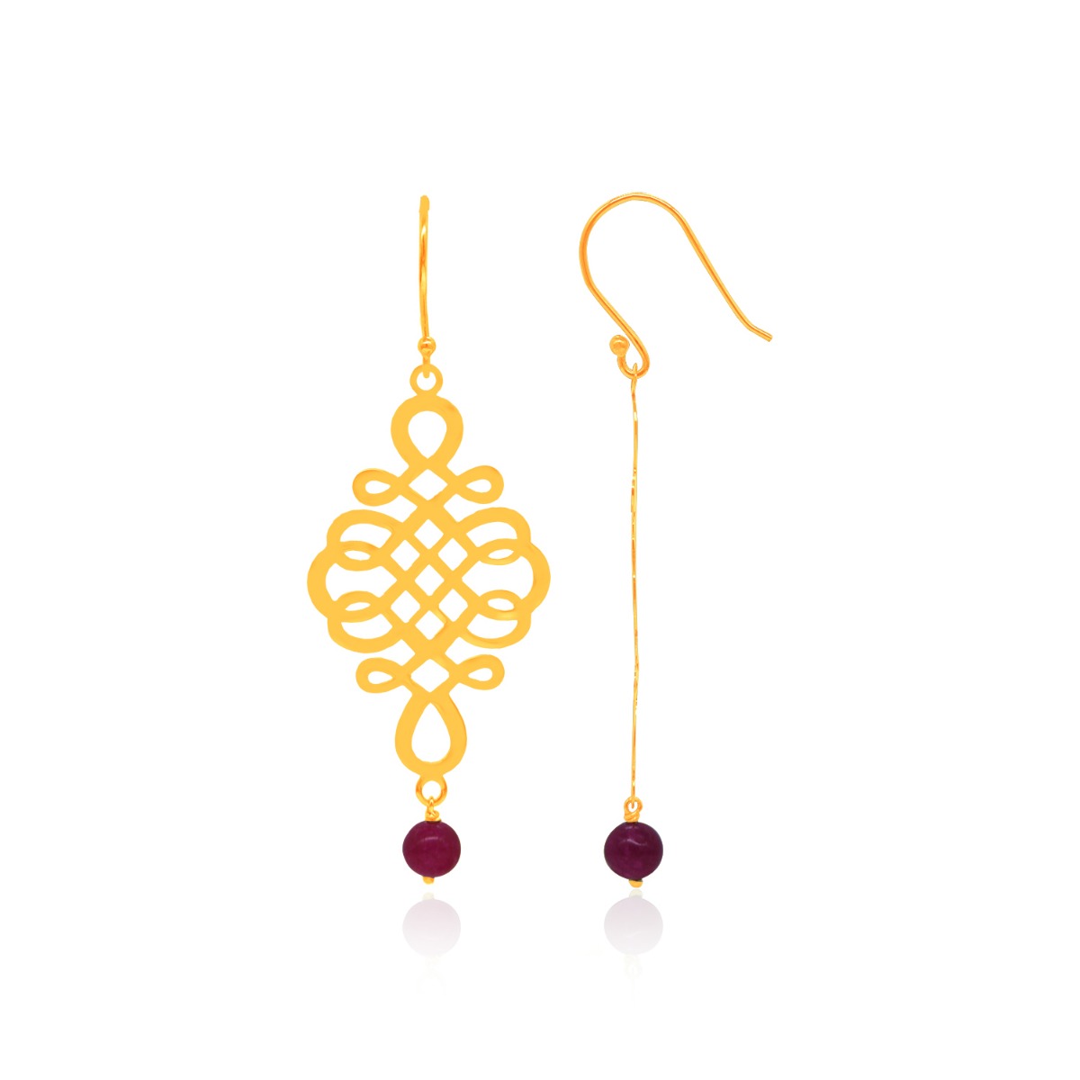 Chole Contemporary Drop Earrings