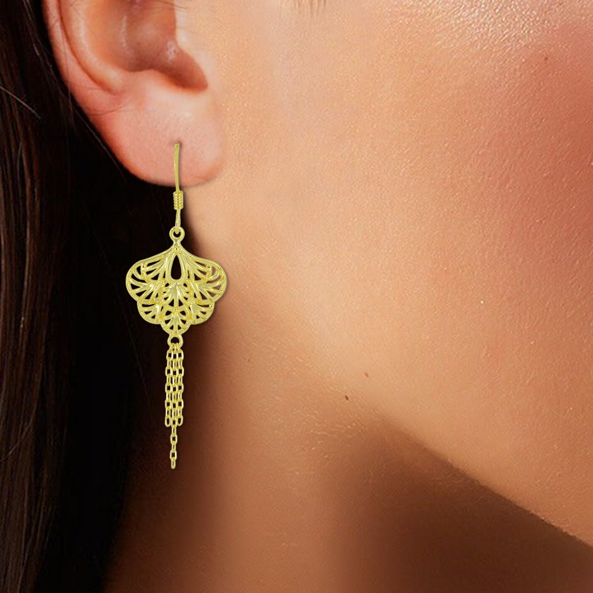 Tassel Dazzle Drop Earrings