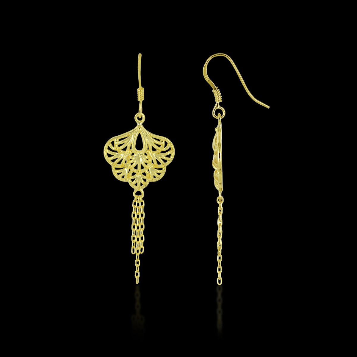 Tassel Dazzle Drop Earrings