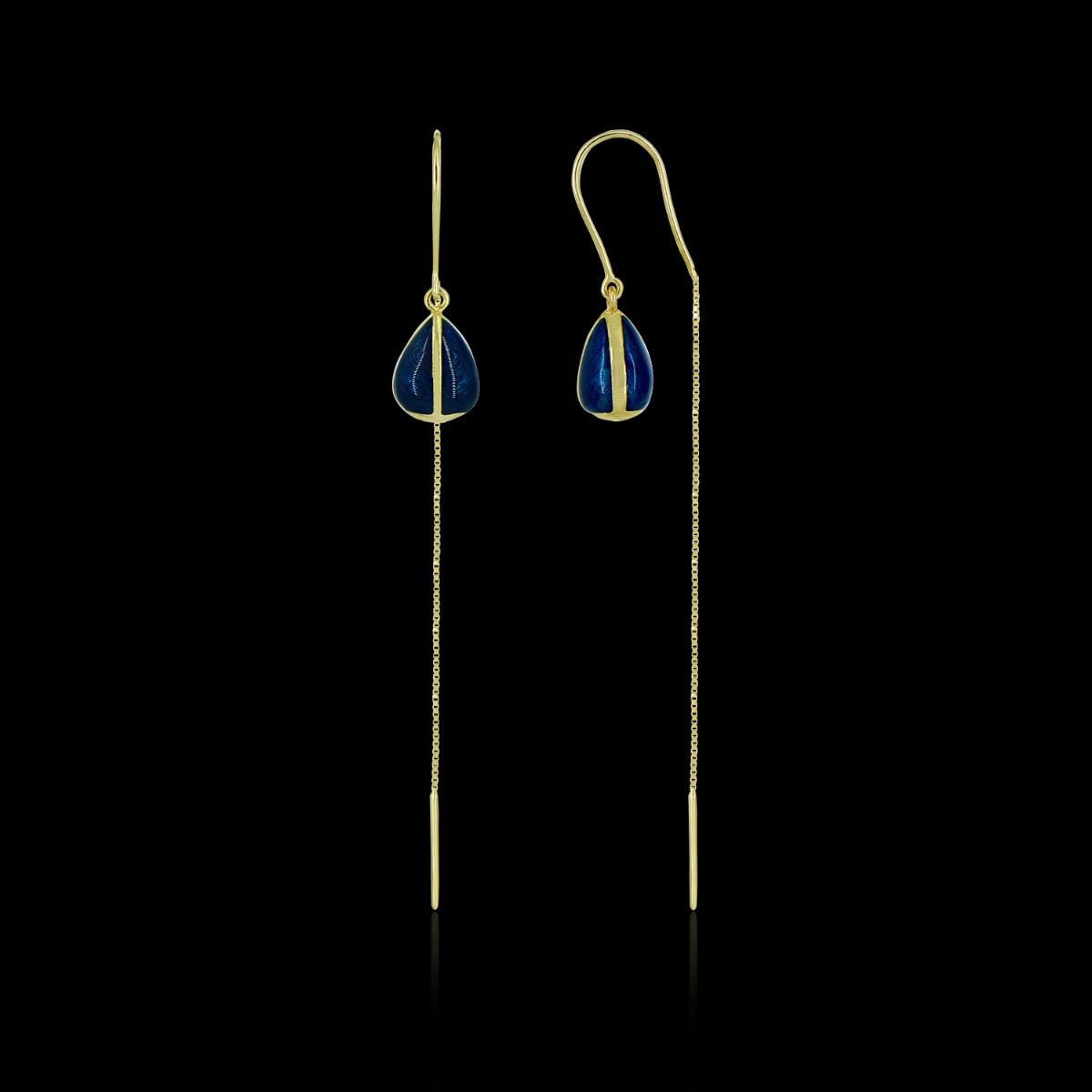 Falling Drop Sui Dhaga Earrings