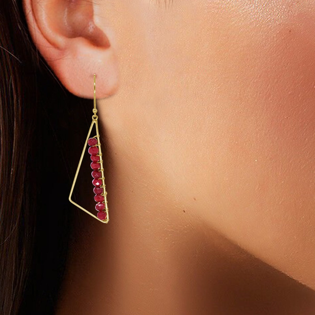 Lucy Beaded Drop Earrings