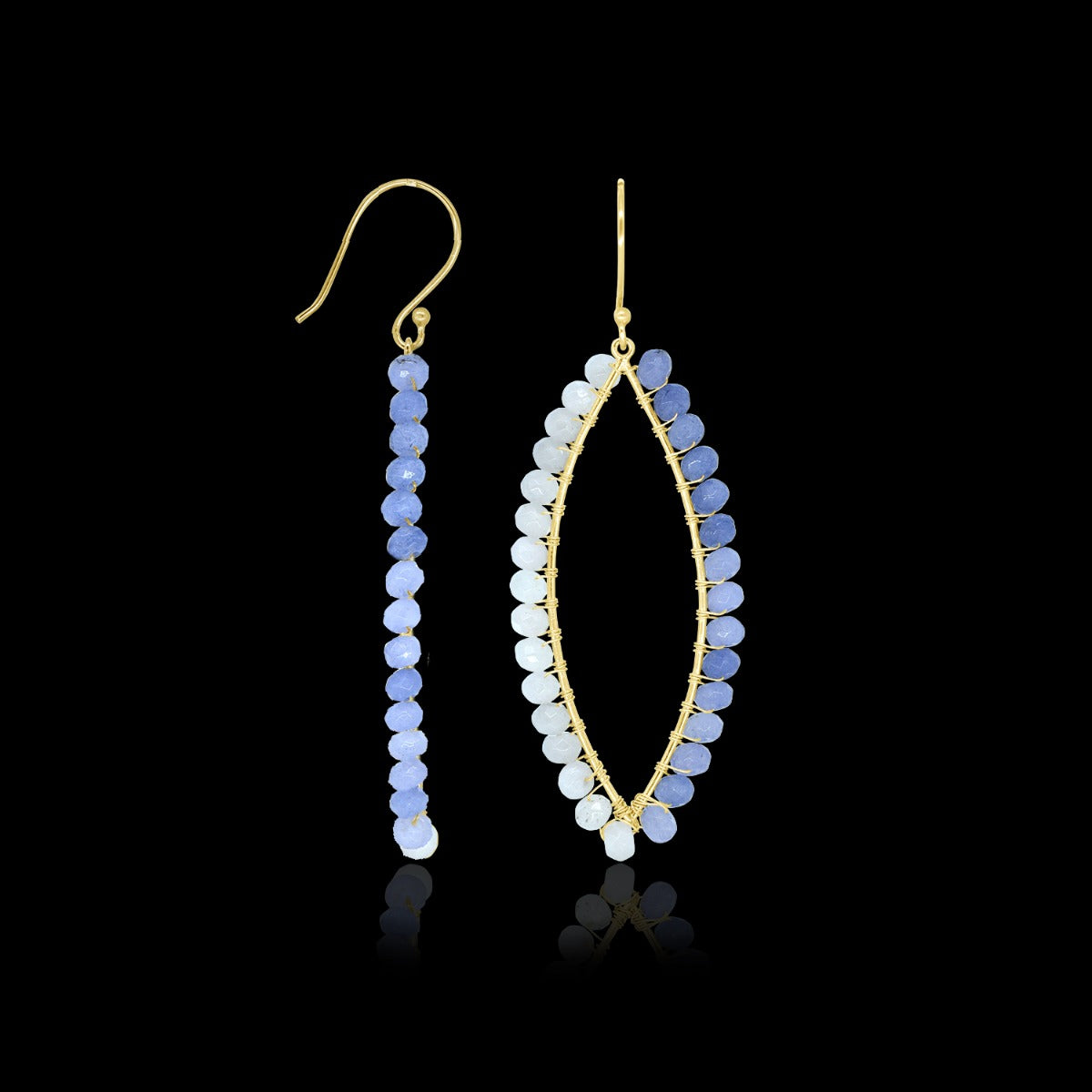 Summery Beaded Drop Earrings