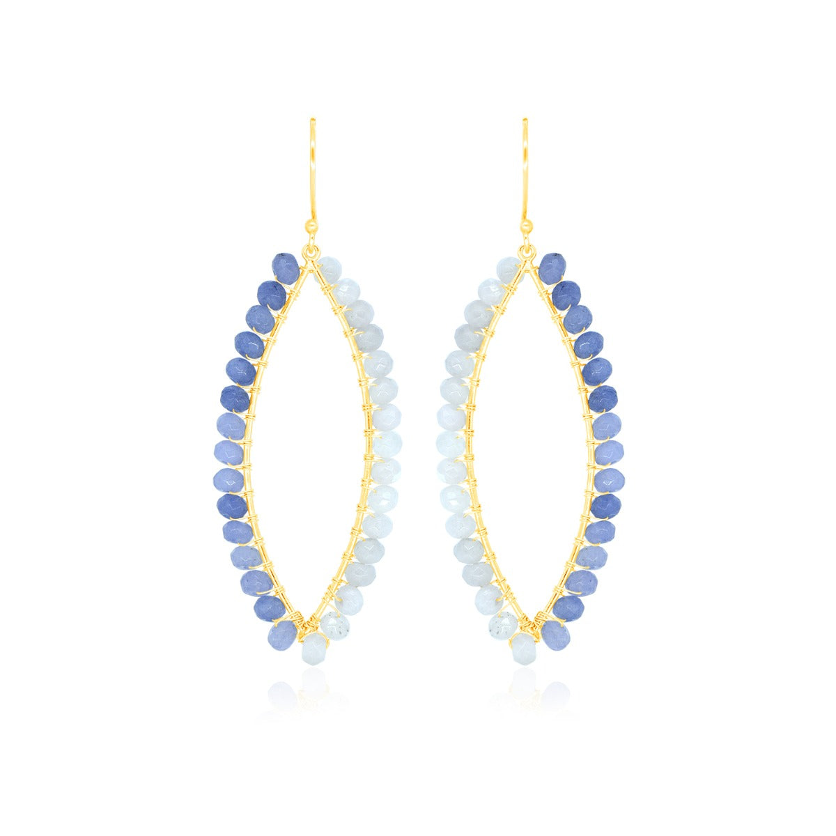 Summery Beaded Drop Earrings