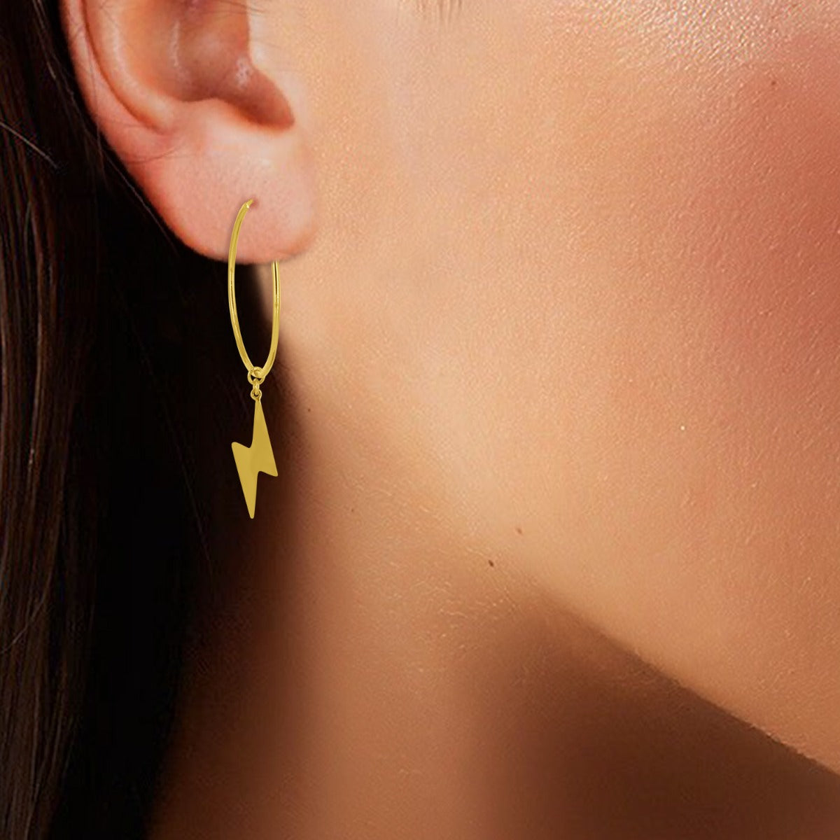 Thunder Hoop Earrings