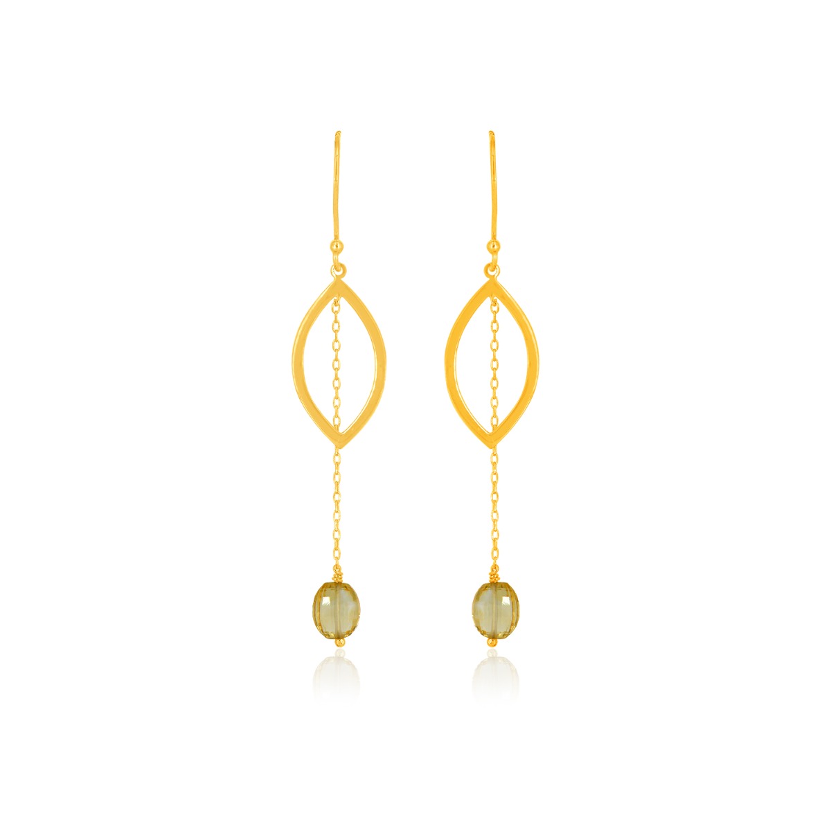 Dancing Citrine Drop Earrings