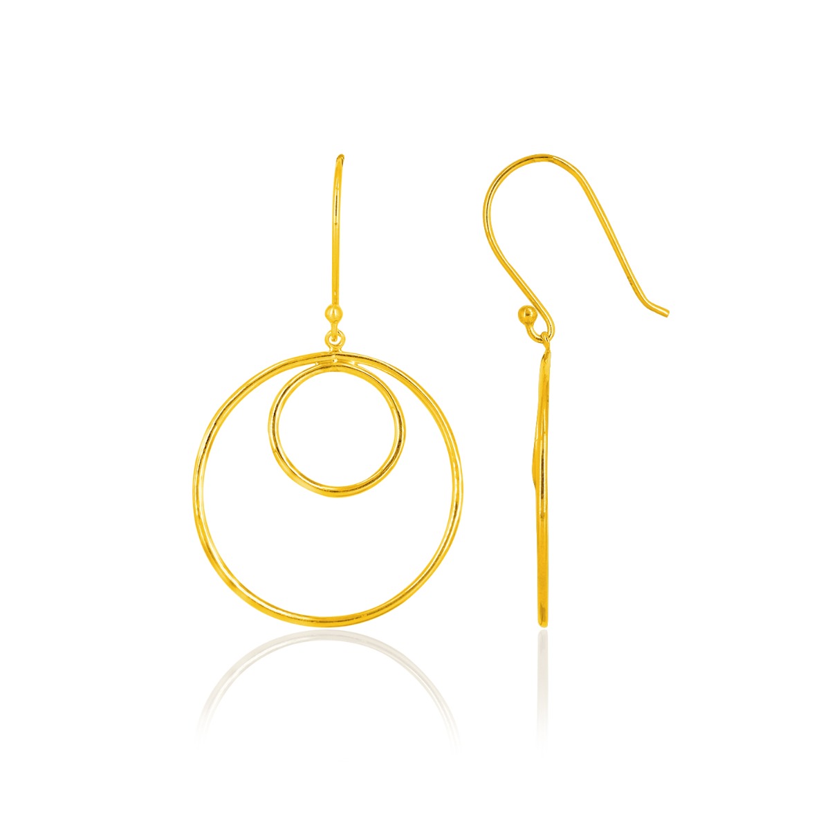 Diva Circle Drop Earrings
