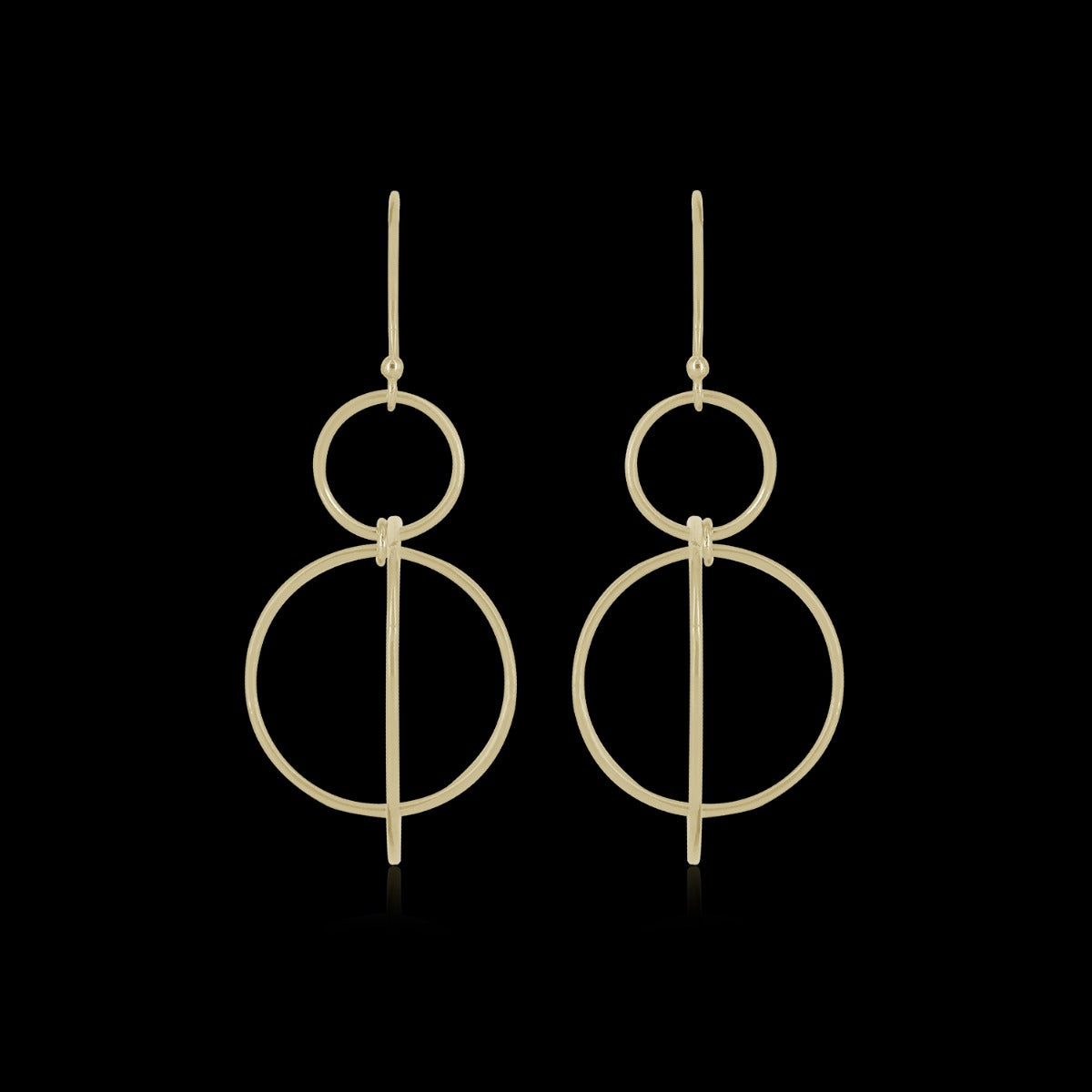 Daisy Encircled Drop Earrings