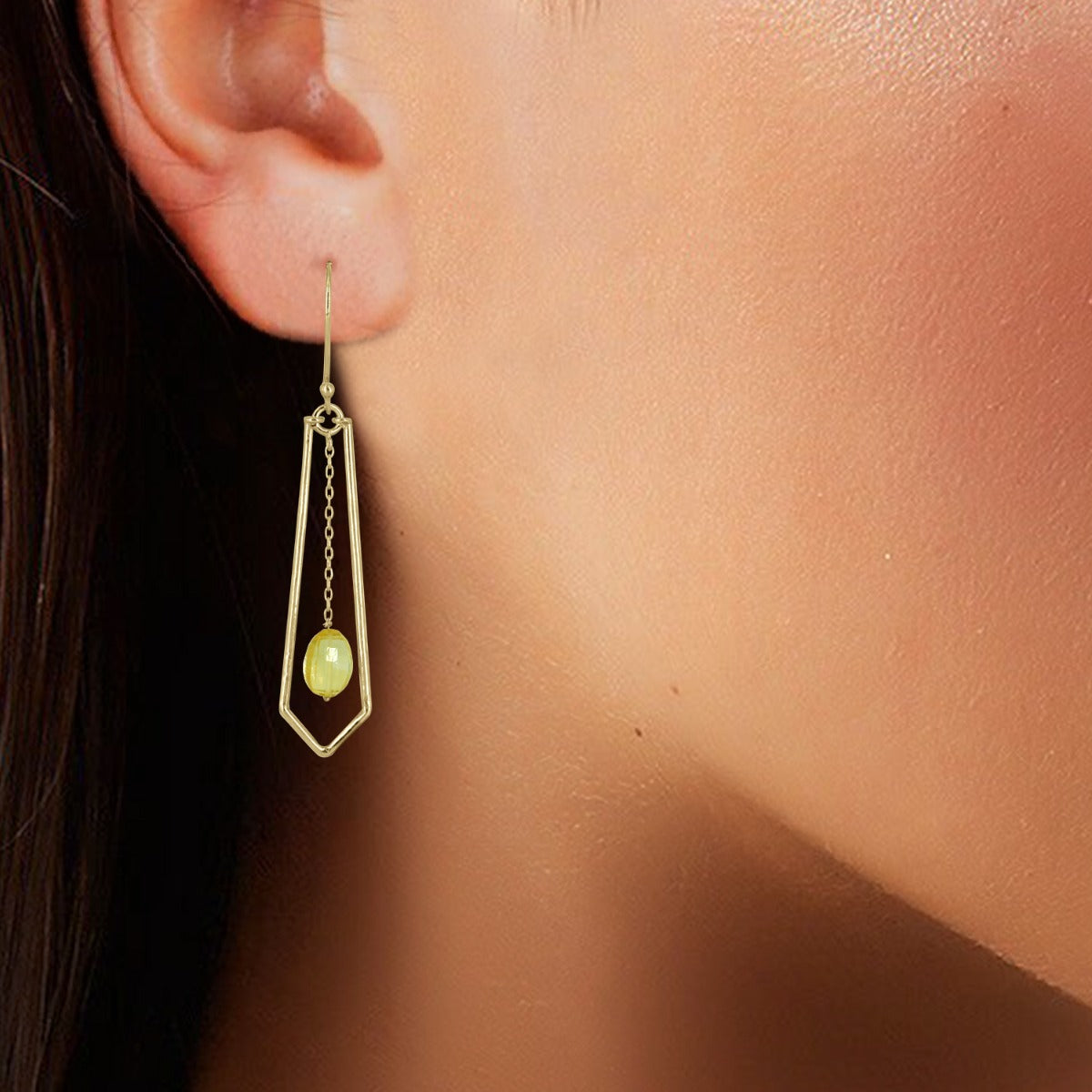 Emily Citrine Drop Earrings