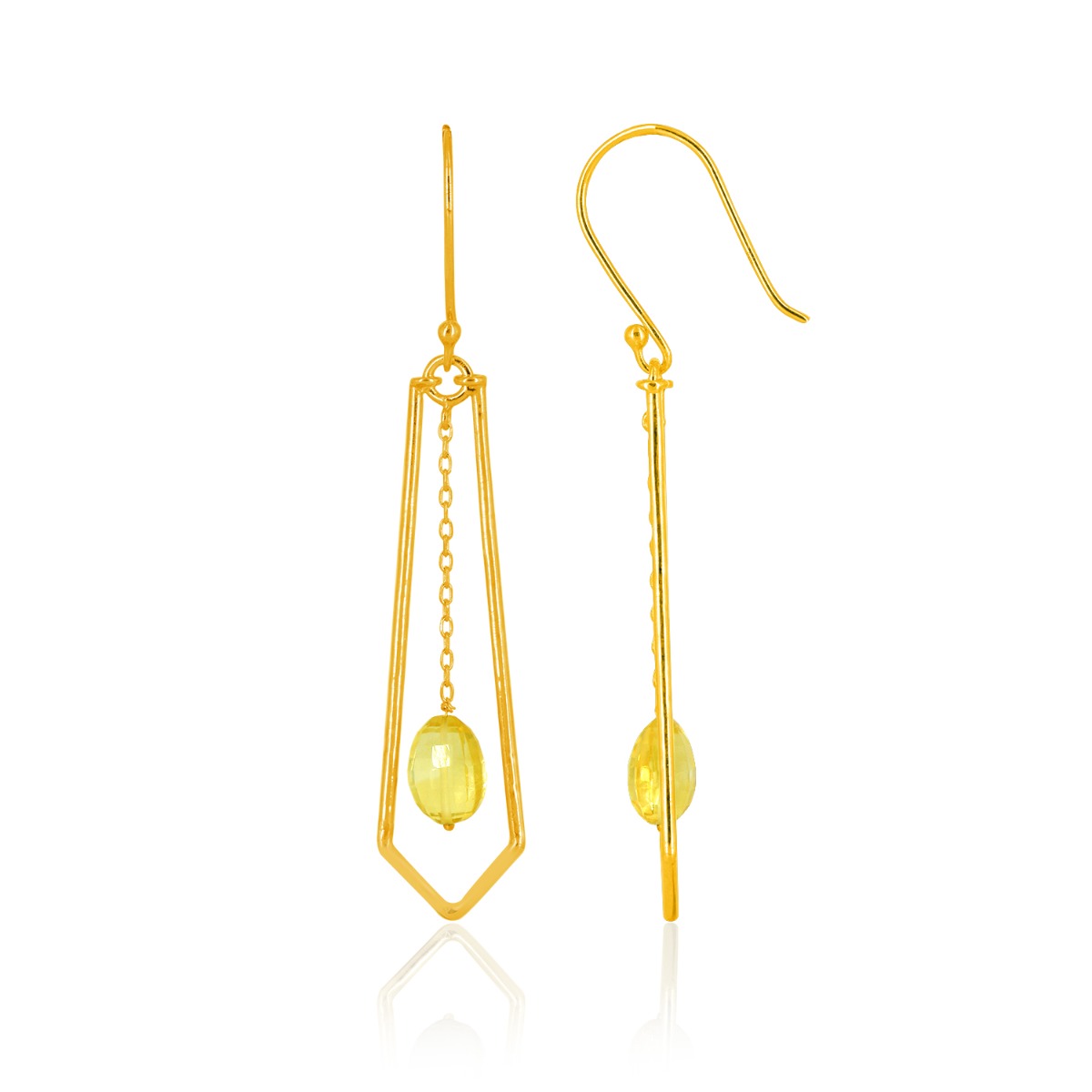 Emily Citrine Drop Earrings