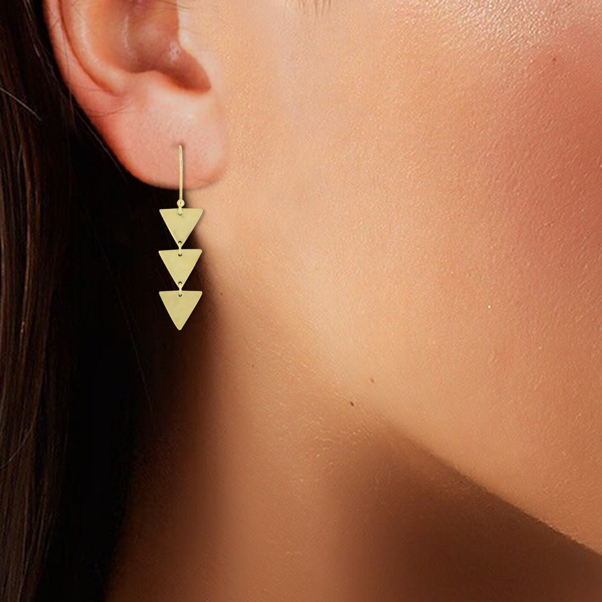 Trio Chic Drop Earrings